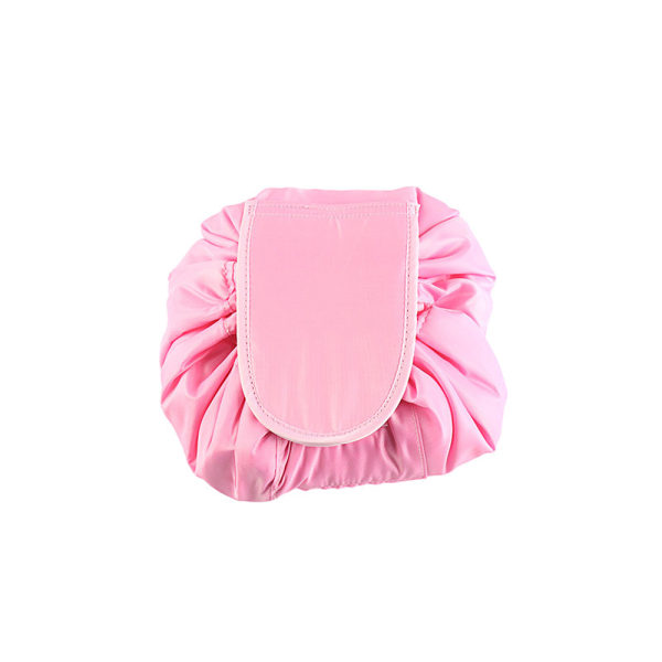 Lazy Snøretrækbar Stor Rejse Kosmetik Taske Pink