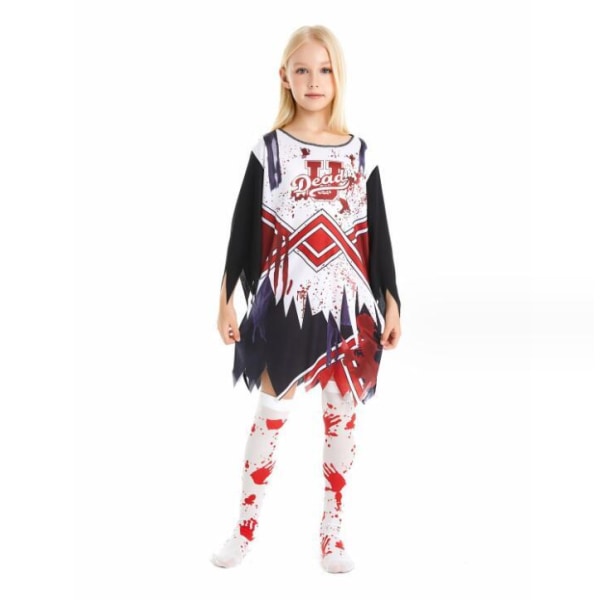 Halloween Zombie Kostumer Piger Cheerleader Kjoler M