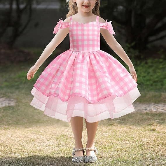 Prinsessaklänning med Tillbehör för Flickor 3-12 År 150cm