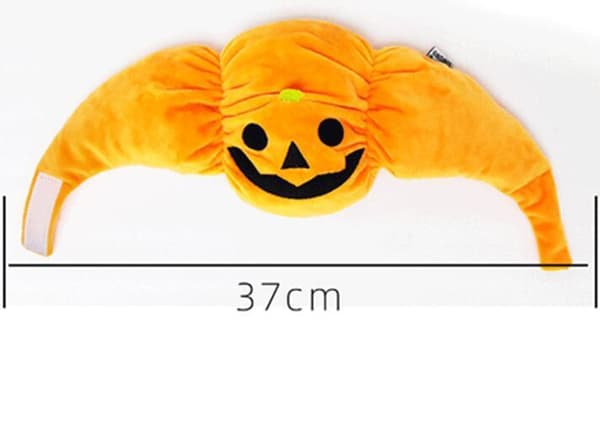 Halloween Spooky Hat til Katte og Små Hunde Black And White 37CM