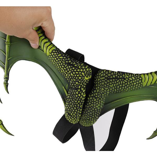 Halloween Karneval Kostym Demon Cosplay Drakgvingar Green
