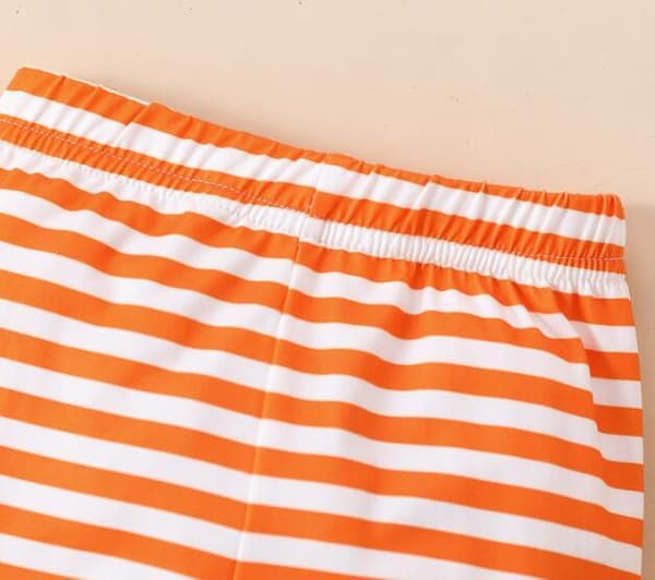 Halloween-set för flickor med pumpaprint, 3 delar Orange 70CM