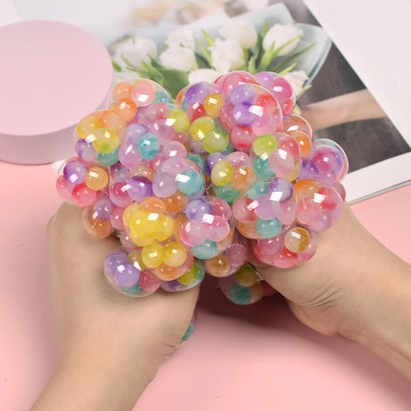 3-pack Squishy Stressboll, Färg Sensorisk Leksak