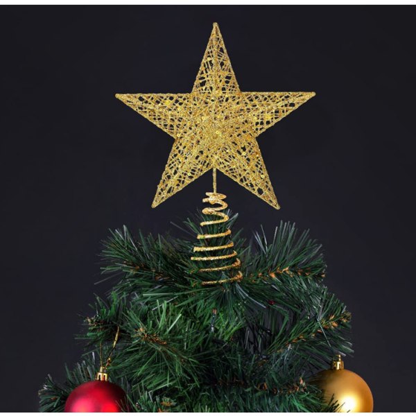 Xmas Treetop Star för julgransdekorationer style 1