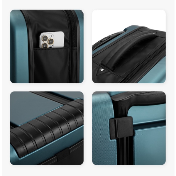 Lätt resväska med hård sida med 4 hjul white
