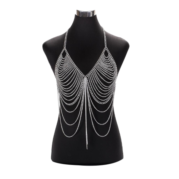 Dammode strandkedja halsband silver