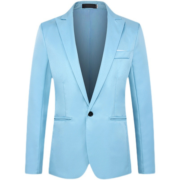 Miesten Slim Fit Business Casual -takki Blue XS