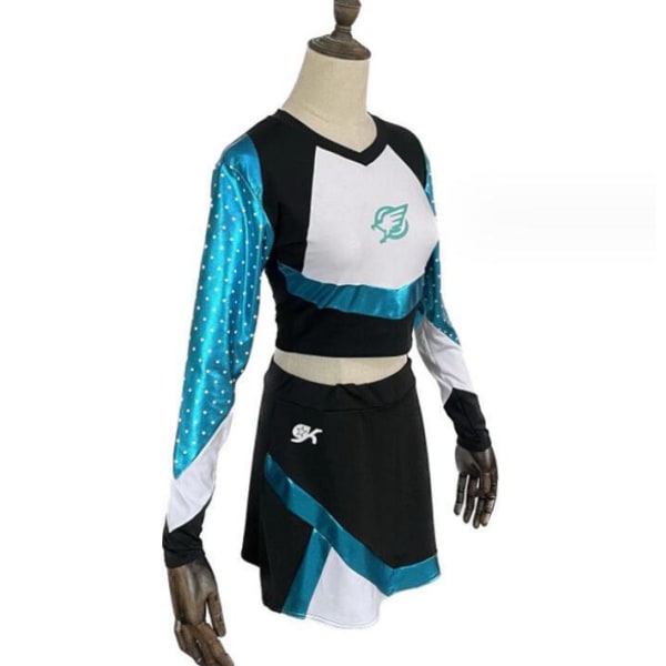 Kvinners Cosplay Todelt Maddy Cheerleading Uniform S