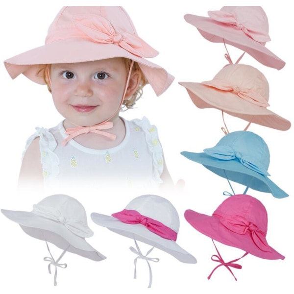 Baby sommar solskydd barn flickor hatt White 52