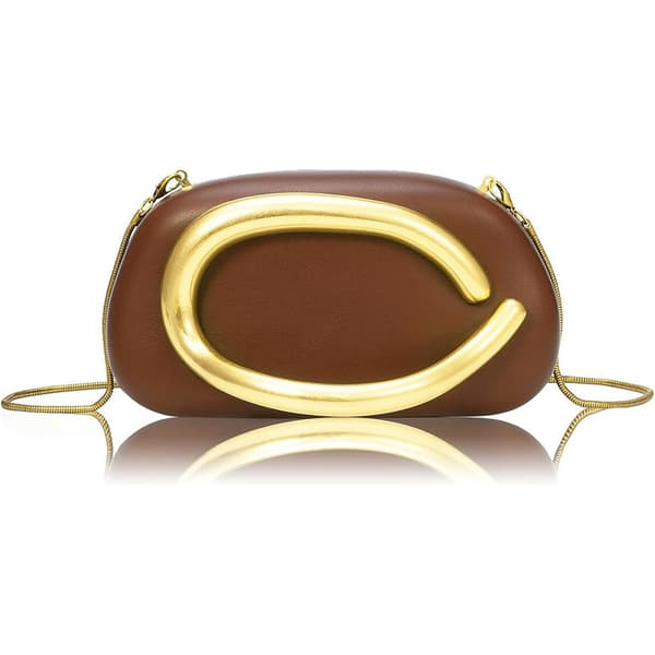 PU Læder Dame Aften Håndtasker Chokolade Clutch Taske Coffee