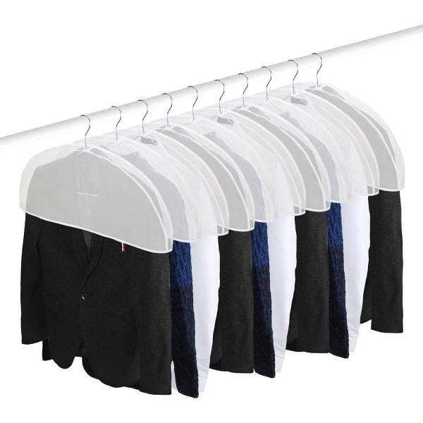 10-pack axelskydd Klädöverdrag Dammskydd Hängare Överdrag 10PCS