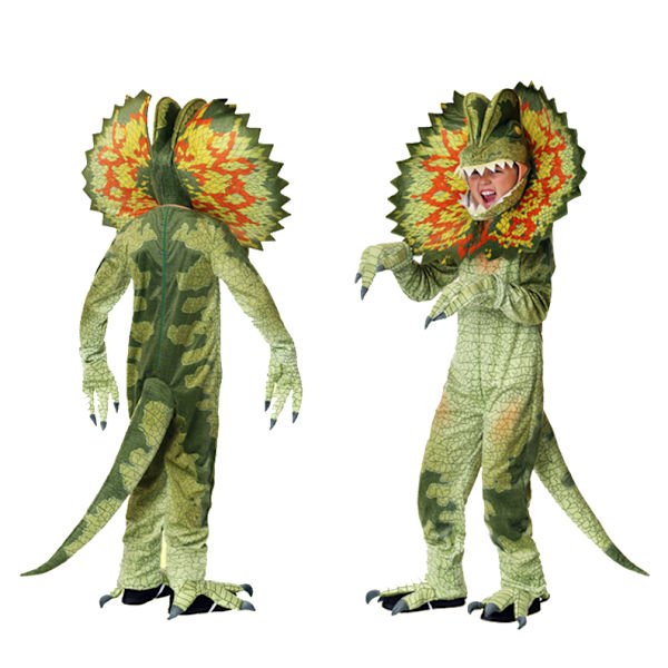 Dinosaurie kostym för barn Jumpsuit Halloween kostym M