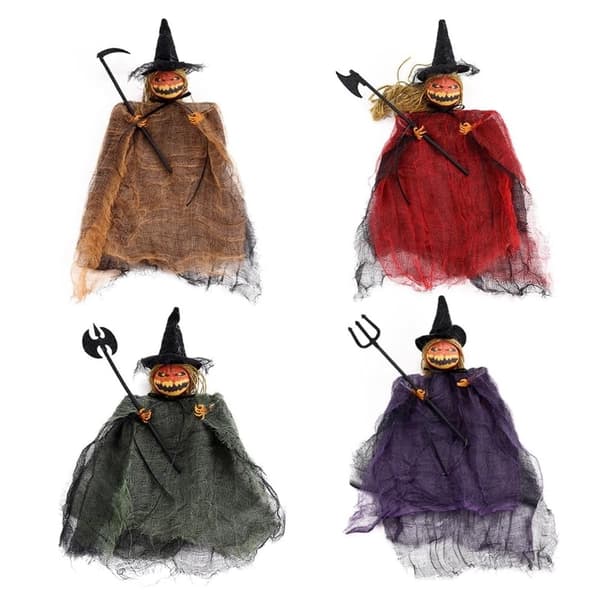 4 st Halloween Pumpa Dockor Skräck Spöke Hängande Dekorationer 4pcs