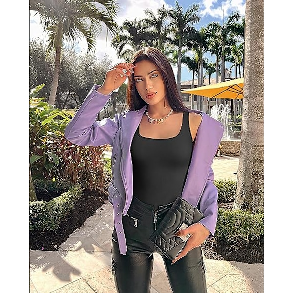 3 kpl naisten bodyt, seksikäs kylkiluinen yhden osan hihaton tank top body Black Coffee Beige M