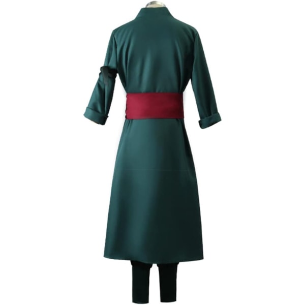 Män Roronoa Cosplay Kostym Zoro Anime Robe Kläder L