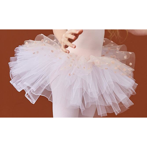Tyttöjen tanssibodyt hameilla Light Pink 130