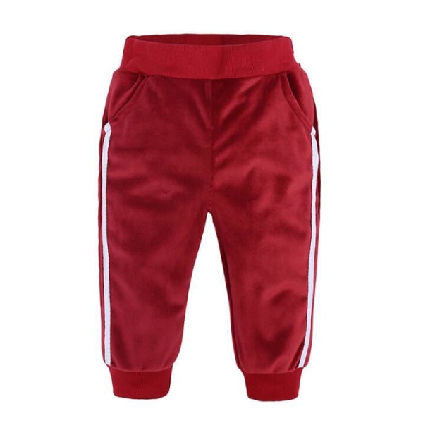 Toddler Baby Hoodie Sweatpants Set red 130cm