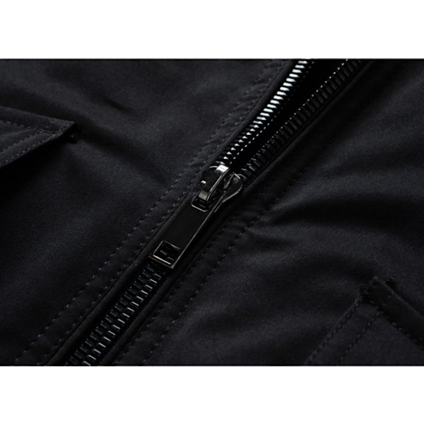 Herrjackor Full Zip Vintervarma kappor Ytterkläder black S