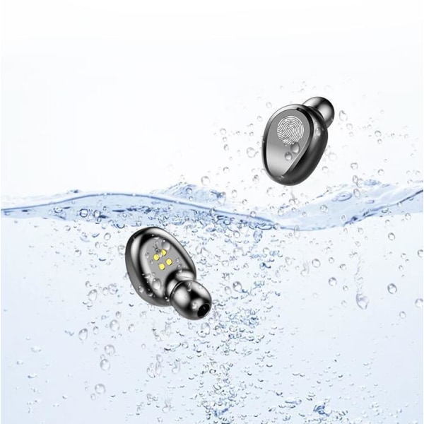 F9-5LED Digital Display Berøringsstyrt Trådløst 5.0 Hodesett Black 2