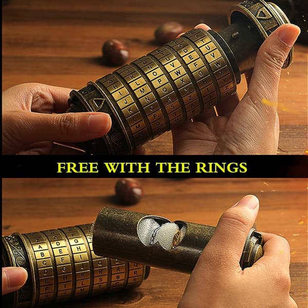 Da Vinci Code Mini Cryptex Lås Puslespill Bokser med Skjulte Rom Color 4
