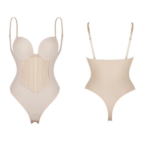 Ultra Fast Control Body Shaper för kvinnor Beige S