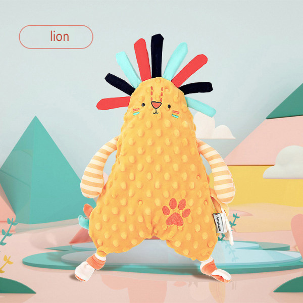 Baby Sikkerhetsteppe Myk Pluss Stuffet Dyr Leke Lion