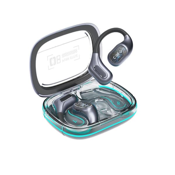 Trådløse ørepropper Bluetooth 5.3 Sportshodetelefoner Silver