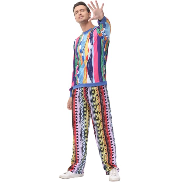 Mænds Disco Kostumer 80'er Kostumer Til Mænd Med Power Disco Design XL