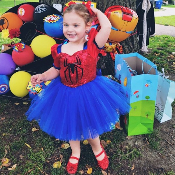 Superhjälte Kostymer Klänning Princess Cosplay Rollspel Kostymer 120cm