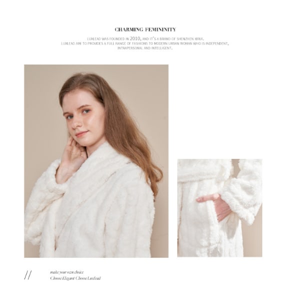 Män och Kvinnor Terry Shawl Turkisk Badrock White M
