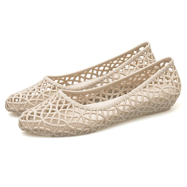 Dam Sandaler Ihåliga Strand Slip On Flats Beige 41