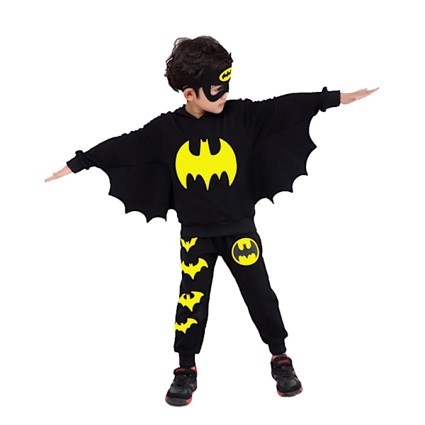 Pojkes flicka Halloween kostym Bat Style Cosplay Kläder Set 110