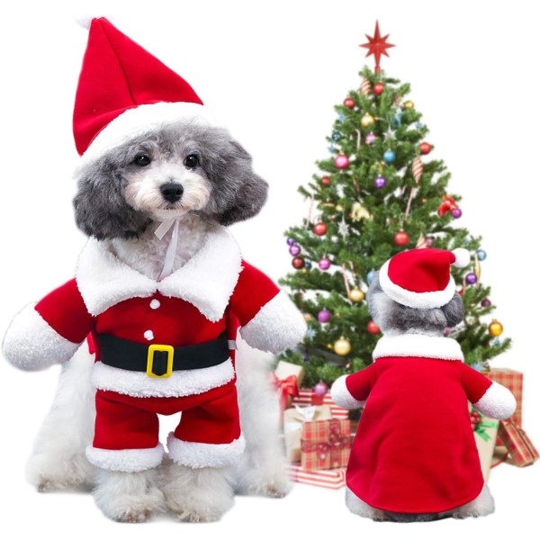 Jultomtens små hunddräkt för husdjurskläder Style2 XS