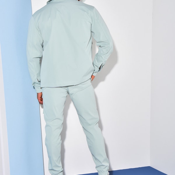 Sweatsuits för män Långärmad Casual 2-delad Sky Blue S