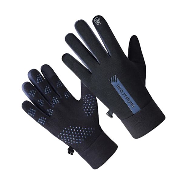 Vinterhandskar Touch Screen Handskar Varm Vattentät Vindtät black grey L