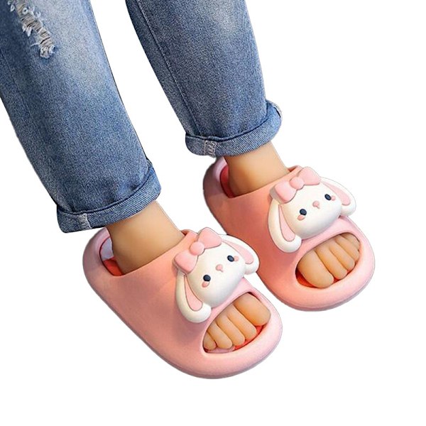 Bunny Toddler Slides Topp-Slippers for Gutter og Jenter - Barne-Slidesandaler Pink#1 30-31