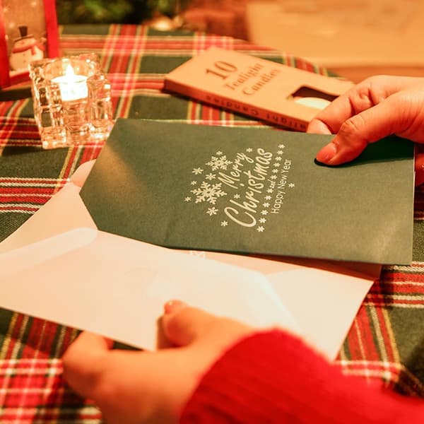 Glittrande Julgran Pop-Up Julkort med Kuvert Green