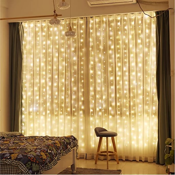 USB-drivna Hängande Fönster-Fairy Lights Warm