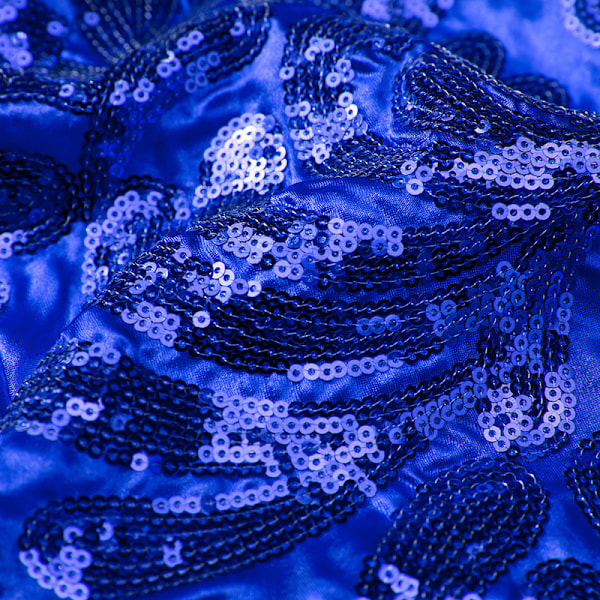 Miesten Sekvenssitakki Kimaltava Glitter-Takki Kiiltävä Kukallinen Puku Takki Blue 3XL