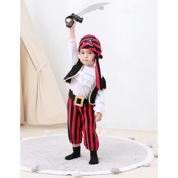 4 st Piratdräkt för baby och toddler 90