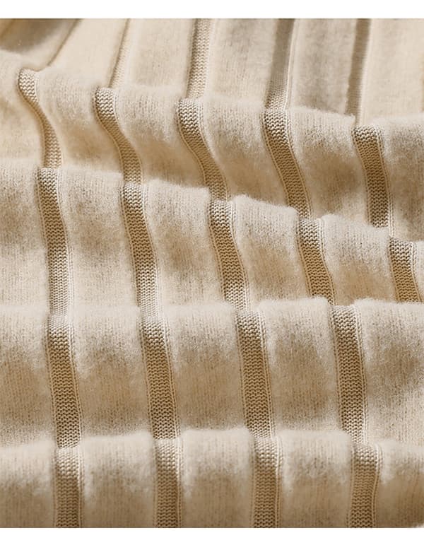 Langærmet damebluse med bare skuldre og asymmetrisk top khaki 2XL
