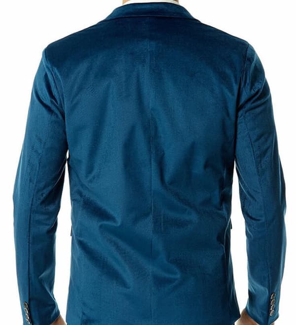 Riviera kostymjacka för män med V-ringad Blue l