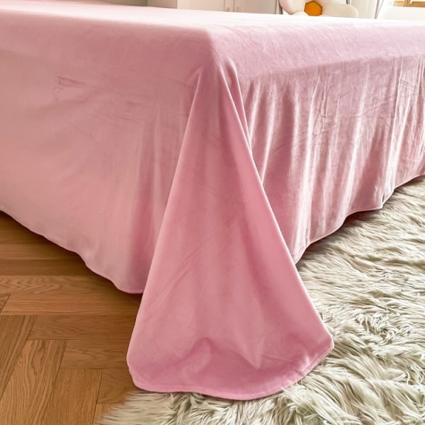 Lyx Ultra Soft Shaggy Crystal Velvet Sängkläder Set 3 delar pink 1.5m