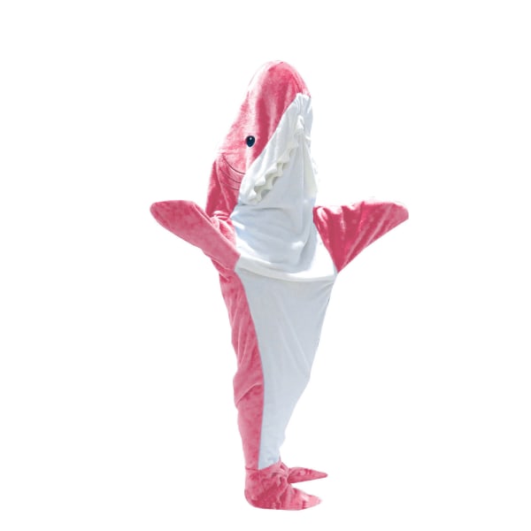Shark Blanket, Blanket Sovsäcksdräkt för Cosplay Shower Pink 170cm
