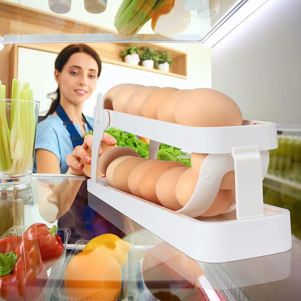Äggdispenser, platsbesparande Rolling Eggs Dispenser