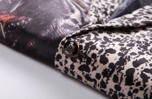 Leopard Tiger Print kostymjacka för män 60