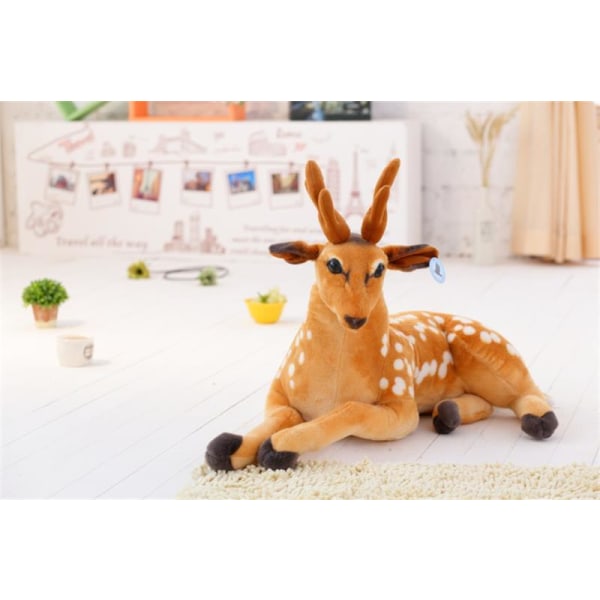 Realistiska mjuka gosedjur Plyschleksak Tiger deer 70CM