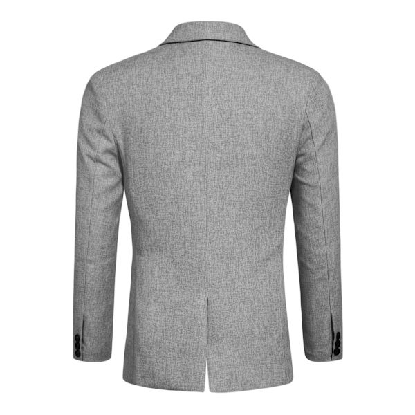 Slim Fit kavaj för män, lätt kostymjacka, 1 knapp grey M