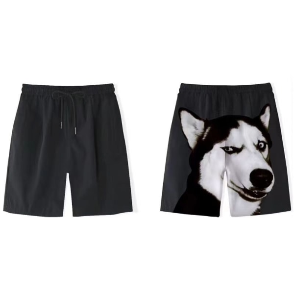 Dam Pyjamas Shorts Lounge Unisex Bottom valp Sovkläder Black 3XL