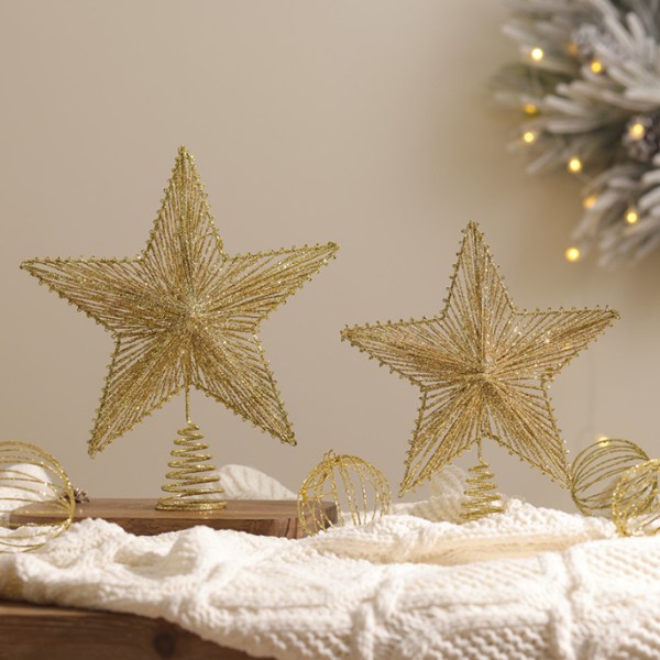 Xmas Treetop Star för julgransdekorationer style 1